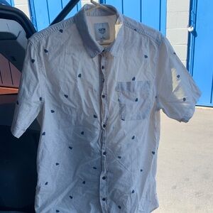 Katin White Shirt with Navy Accents